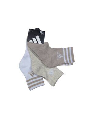 Adidas Womens ClimaCool Cushioned High Quarter Socks 3-Pack Shoe Size 5-10